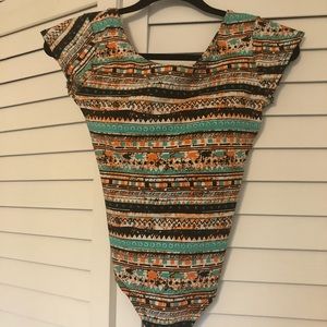 Patterned body suit